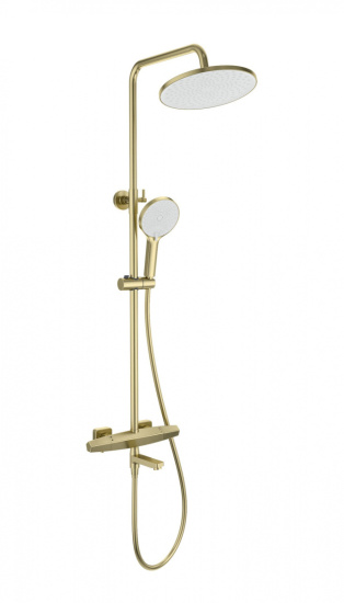 Душевая стойка Wonzon & Woghand Neo WW-B3046-A1-BG с термостатом