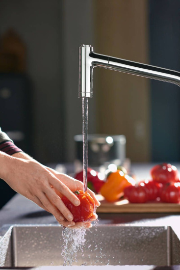 Смеситель для кухни Hansgrohe Metris M71 73801000 хром
