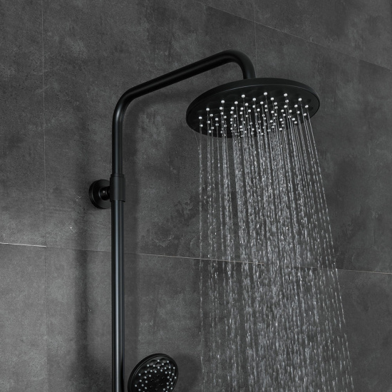 Душевая стойка Gappo G2490-6 термостат, черный