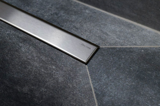 Поддон для душа Pestan Confluo Board 40007822SS 120x120, под плитку со встроенным лотком, решетка хром матовый