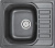 Мойка кухонная Granula GR-5801 шварц