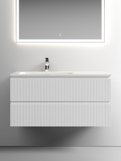 Тумба с раковиной Sancos Snob T 100 Bianco левая SNT100LW, подвесная