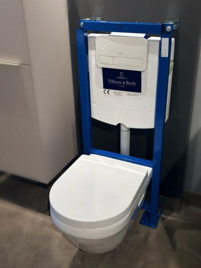 Инсталляция с унитазом Villeroy & Boch Architectura 568CDR01, сиденье микролифт, кнопка смыва белая