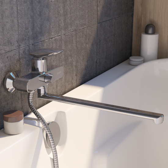 Смеситель для ванны Iddis Stone STOSB00i10WA универсальный