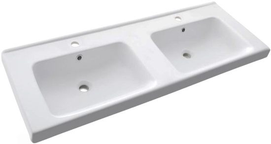 Тумба с раковиной Бриклаер Вега 125 белая