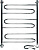 Полотенцесушитель электрический Ника Curve ЛZ 80/60-3