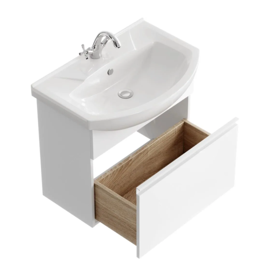 Тумба с раковиной Aqwella Rodos 65 подвесная