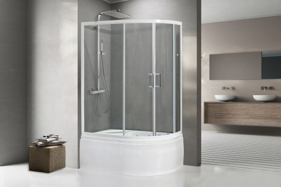 Душевой уголок Royal Bath RB 8120BK-T-L