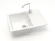 Мойка кухонная ZETT lab. T150Q001 белый лед