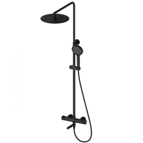 Душевая стойка Wonzon & Woghand WW-88739902-MB с термостатом