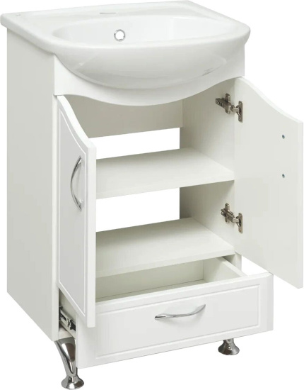 Мебель для ванной Runo Севилья 50, напольная, раковина Уют 50