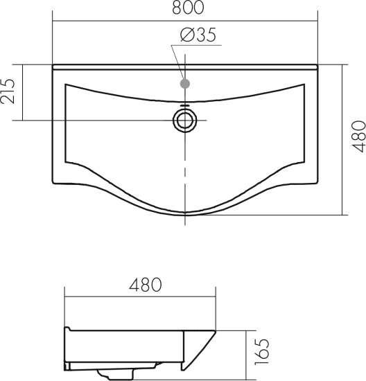 Мебель для ванной Aquaton Нортон 80, подвесная, белый глянец