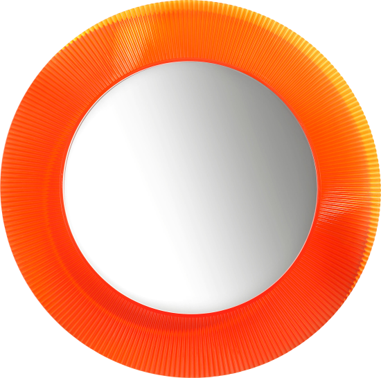 Зеркало Laufen Kartell by Laufen 80 оранжевое, с подсветкой