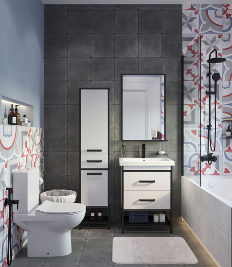 Тумба с раковиной Sanflor Норд 60 с раковиной Colour 60