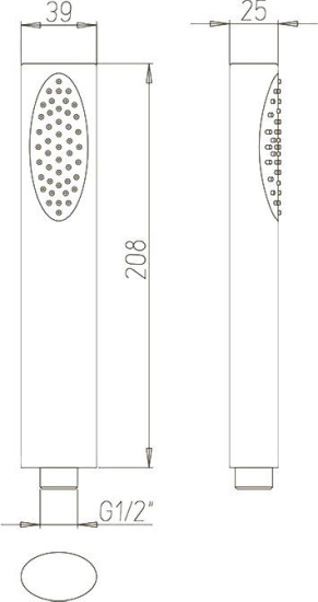Душевая лейка Paini Ovo 86CR155