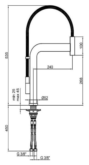 Смеситель для кухни Webert Micro MI940302