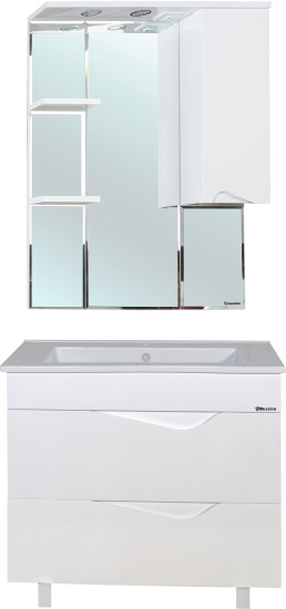 Тумба с раковиной Bellezza Эйфория 85 белая