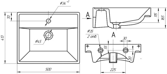 Мебель для ванной Misty Урал 50