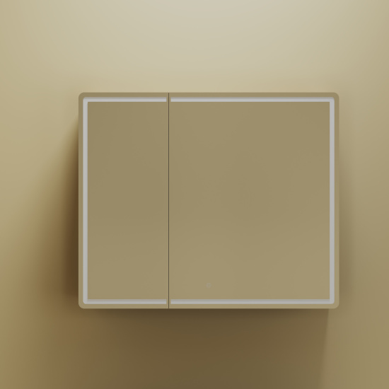 Зеркало-шкаф Sancos Mirror 90 дуб чарльстон, с LED подсветкой