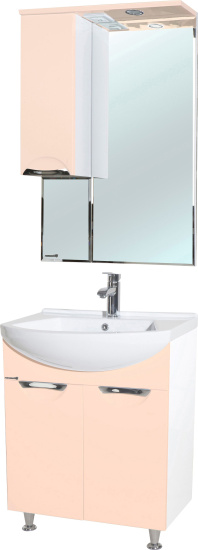Зеркало Bellezza Альфа 65 L бежевое