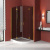 Душевой уголок Vegas Glass AFS-F LUX 120*110 09 07 L, профиль золото глянцевое, стекло графит