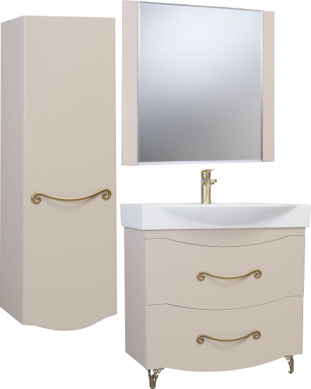 Мебель для ванной Bellezza Сесилия 85 капучино