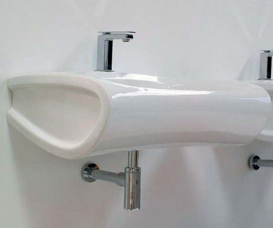 Раковина Hidra Ceramica Hi-line HI19 белая с золотым