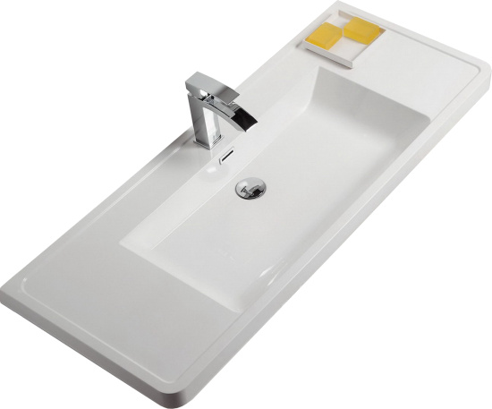 Тумба с раковиной BelBagno Ancona-N 1200 2C SO BL bianco lucido подвесная