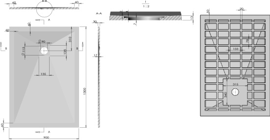 Поддон для душа Vincea VST-4SR9010W 130x90 белый матовый, с сифоном