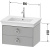 Тумба с раковиной Duravit White Tulip 75 2 ящика, с ручкой, шелковисто-матовый