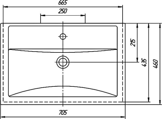 Мебель для ванной СанТа Калипсо Люкс 70 подвесная 2 ящика