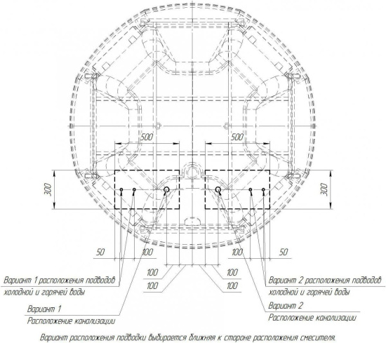 Акриловая ванна Radomir Фарнезе 190 см
