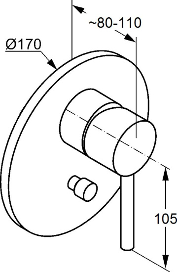 Смеситель для ванны Kludi Bozz 386503976