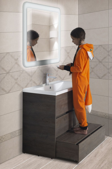 Тумба с раковиной Art&Max Family 100, напольная, Pino Siberia