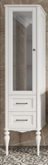 Мебель для ванной ValenHouse Эстетика 80 белая, подвесная, ручки хром