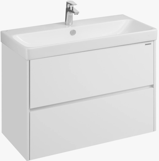 Тумба с раковиной Aquaton Сканди 90 белый глянец