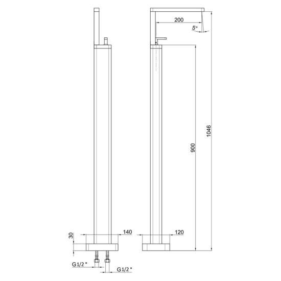 Смеситель для раковины Webert Living LV832101345, никель