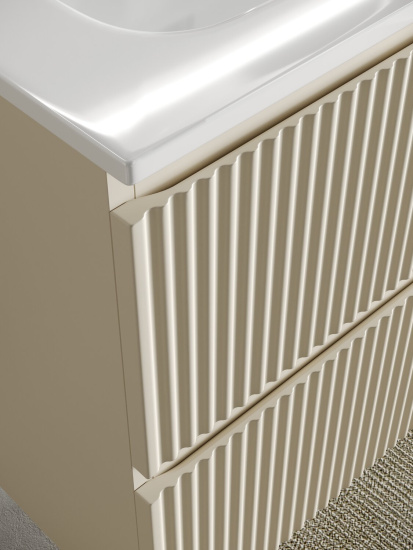 Тумба с раковиной Sancos Snob R 70 Beige Soft SNR70CE, подвесная