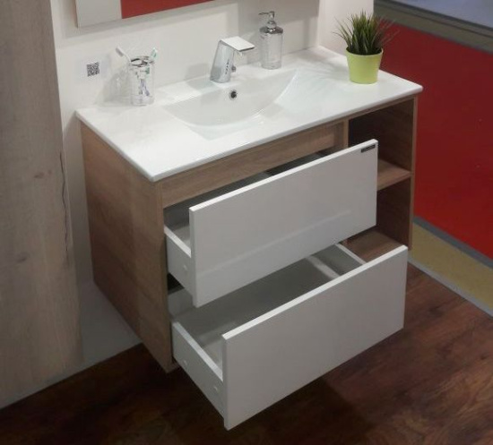 Мебель для ванной Comforty Гамбург 90 дуб сонома