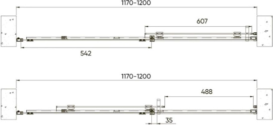 Душевая дверь в нишу Veconi Vianno VN70-120-01-19C4