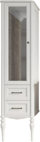 Пенал ValenHouse Эстетика 50 L белый, фурнитура хром