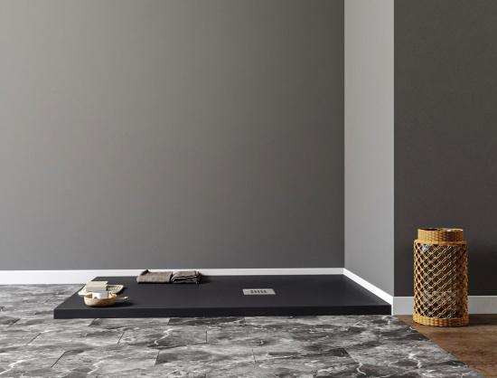 Поддон для душа Aquanet Pleasure NEW 002.1B 120x90 с сифоном, черный камень