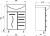 Тумба под раковину ASB-Mebel Грета 60 напольная