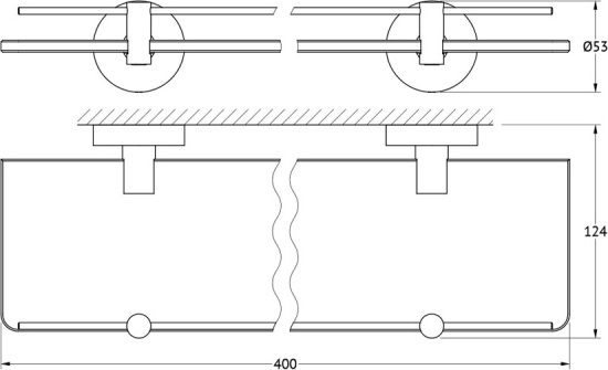 Полка Artwelle Harmonie HAR 034 40 см