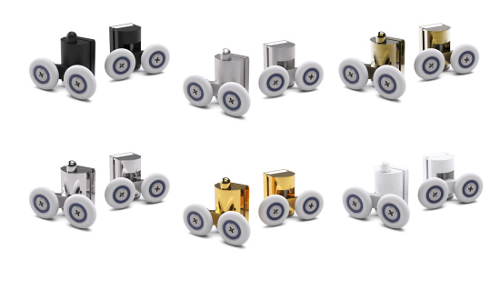 Душевой уголок Vegas Glass Z2P+ZPV NOVO 150*85 03 07, профиль золото матовое, стекло графит