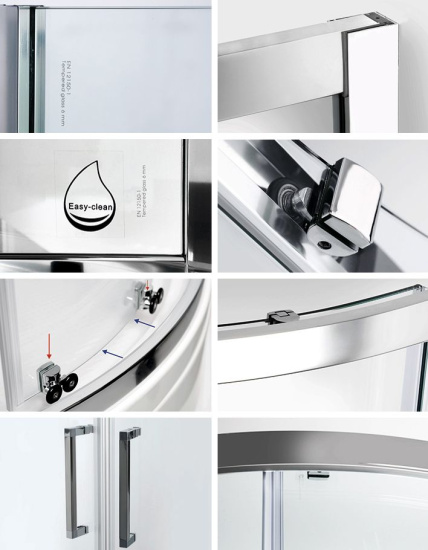 Душевой уголок Wasserkraft Main 41S01 90x90 см