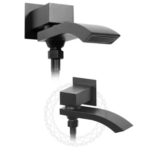 Душевая система Filarete Waterfall FL1010BL, черный