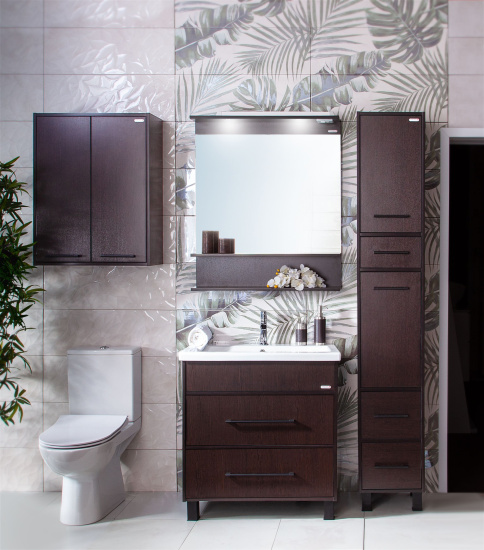 Зеркало Бриклаер Чили 80 венге С, с подсветкой