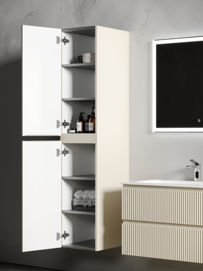 Шкаф-пенал Sancos Snob R 35 Beige Soft, подвесной