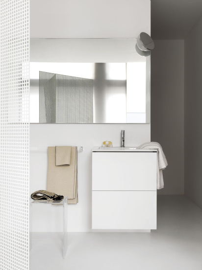 Тумба с раковиной Laufen Kartell by Laufen 8.6033.3.640.104.1 белая матовая